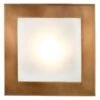 EGLO 27904 210mm Square Flush Ceiling Light Bronze, R7s 42w Halogen Lamp Included