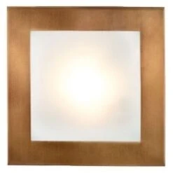 EGLO 27904 210mm Square Flush Ceiling Light Bronze, R7s 42w Halogen Lamp Included