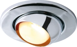 ME06C IP20 230V 80W Max. R80 Chrome Eyeball Recessed Fitting, Cut-out Diameter - 140mm