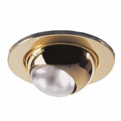 DAR Lighting Brass Plated R50 SES 40W 230V Eyeball Downlight