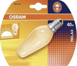 Osram Relax 40W E14 SES 340Lm Dimmable Warm White Candle Light Bulb
