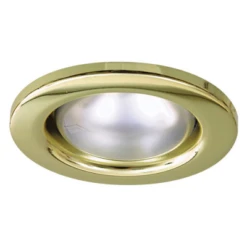 Eterna R50 Brass Down Light Mains 240v 40w Max 65mm Hole Cut Out