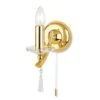 Firstlight 4236PB Iris Polished Brass Single Wall Light