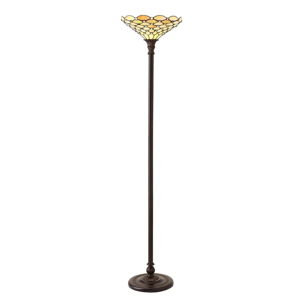 Interiors 1900 TO6/M-FL395 Tiffany Pearl Uplighter Floor Lamp 2 Interiors 1900 TO6/M-FL395 Tiffany Pearl Uplighter Floor Lamp - Image 2