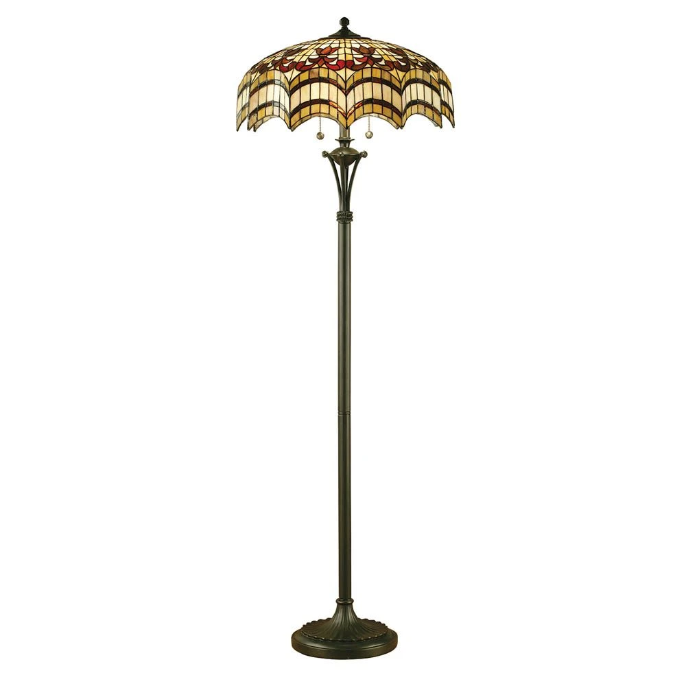 Interiors 1900 TG67SHFL-FB10 Tiffany Vesta Floor Lamp 2 Interiors 1900 TG67SHFL-FB10 Tiffany Vesta Floor Lamp - Image 2