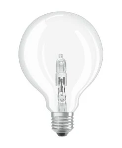 Osram 95mm Clear Globe Halogen Energy Saver 46W=60W ES E27 Dimmable