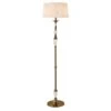 Interiors 1900 LX123SHW-70249 New Classics Polina Antique Brass Floor Lamp & Beige Shade