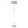 Interiors 1900 LX123SHW-69396 New Classics Polina Nickel Floor Lamp & Beige Shade
