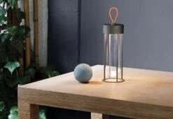 Flos In Vitro Unplugged Table Lamp, 2021 -Light Haven Shop Flos Philippe Starck In Vitro Unplugged Anthracite orange life 4