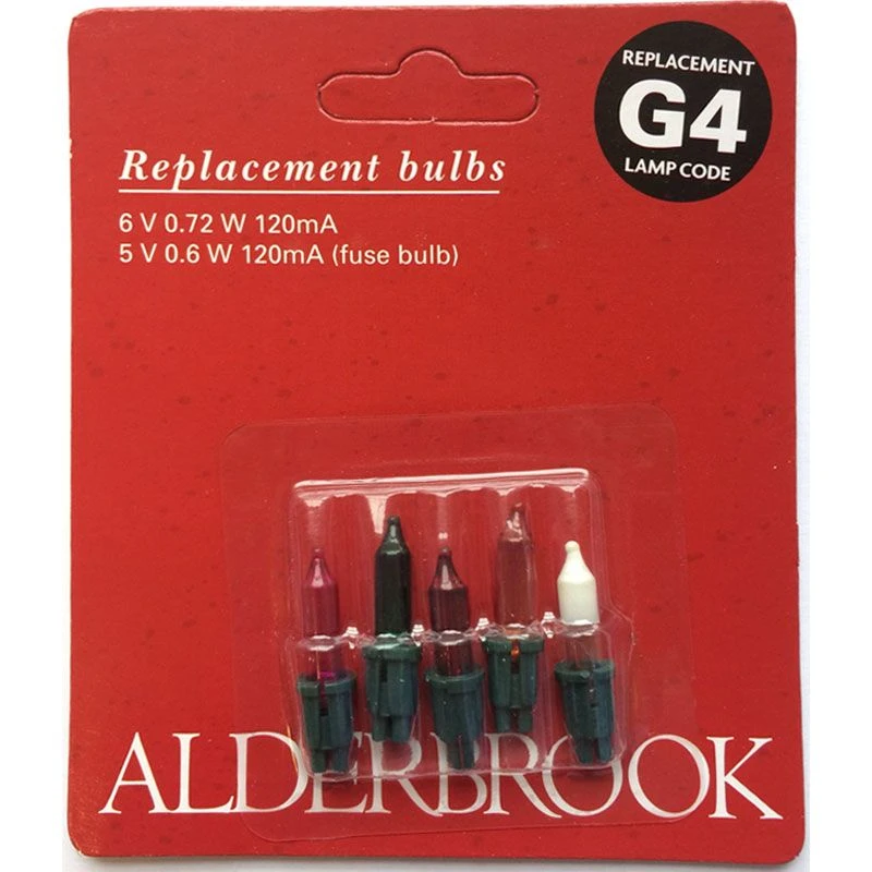 Alderbrook G4 6V 0.72W 120ma Push In Multi Colour Fairy Lights X4 1 Alderbrook G4 6V 0.72W 120ma Push In Multi Colour Fairy Lights X4
