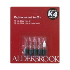Alderbrook K4 2.5 V 0.33 W 130ma Push In Clear Fairy Lights X4
