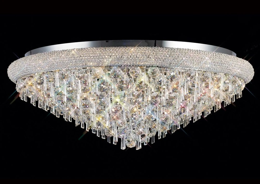 Diyas IL31449 Alexandra Polished Chrome/Crystal 18 Light Ceiling Light 1 Diyas IL31449 Alexandra Polished Chrome/Crystal 18 Light Ceiling Light