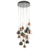 Dar Lighting AUR1564 Aurelia 15 Light Pendant Copper Dark Copper And Bronze