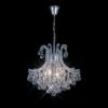 Diyas IL30016 Bask Polished Chrome / Crystal 4 Light Round Pendant Light