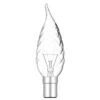 Luxram 60W 240V SBC B15d Twisted Candelux Bent Tip Flared Candle Light Bulb