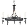 Elstead BY5 BLACK Belfry 5lt Chandelier Black