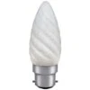 BELL 00480 25W BC B22d 90x35mm Dimmable Twisted Frosted Candle Light Bulb