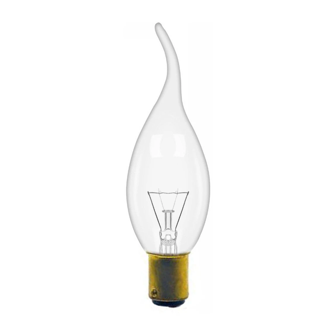 40W Candle Clear Bulb With Bent Tip 220-240V SBC/B15 Dimmable Warm White 2700K - Image 2