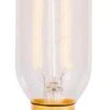 BELL 01489 60W Vintage Tubular Lamp - ES/E27, Amber 186x40mm