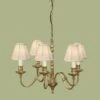 Interiors 1900 CA1SHB-ABY133P5 Rochamp Fitzroy 5Lt Pendant & Beige Shades