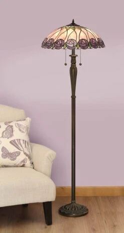 Interiors 1900 T049SH50-T046FB Tiffany Hutchinson Floor Lamp