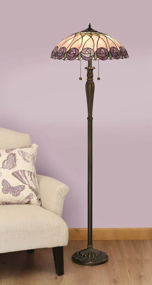 Interiors 1900 T049SH50-T046FB Tiffany Hutchinson Floor Lamp 1 Interiors 1900 T049SH50-T046FB Tiffany Hutchinson Floor Lamp