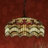 Interiors 1900 TG67SHL-SU02/3 Tiffany Vesta Medium 3Lt Pendant