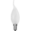 60W 240V SES E14 Satin Frosted Candelux Bent Tip Candle Light Bulb