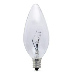 Various Candelabra 40W CES E12 Screw Cap Clear Candle Light Bulb