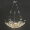 Diyas IL30058 Cesto Polished Chrome/Crystal 12 Light Semi Flush Pendant Light Grand