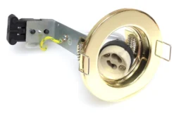 DAR Lighting MIN2040 50mm GU10 Brass Recessed Downlight