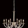 Diyas IL30378 Elena Gold/Crystal 8 Light Pendant Light
