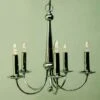 Crimway Lighting EZE 5 Light Nickel Chandelier