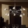 Mantra M0312 Flavia Pendant Up-Down Round 10 Light G9, Polished Chrome