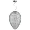 Dar Lighting FRO0550 Frost 5 Light Pendant Polished Chrome