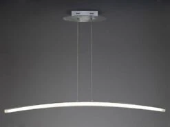 Mantra M4080 Hemisferic Pendant 28W LED 110cm Bar 3000K, Satin Aluminium/Frosted Acrylic
