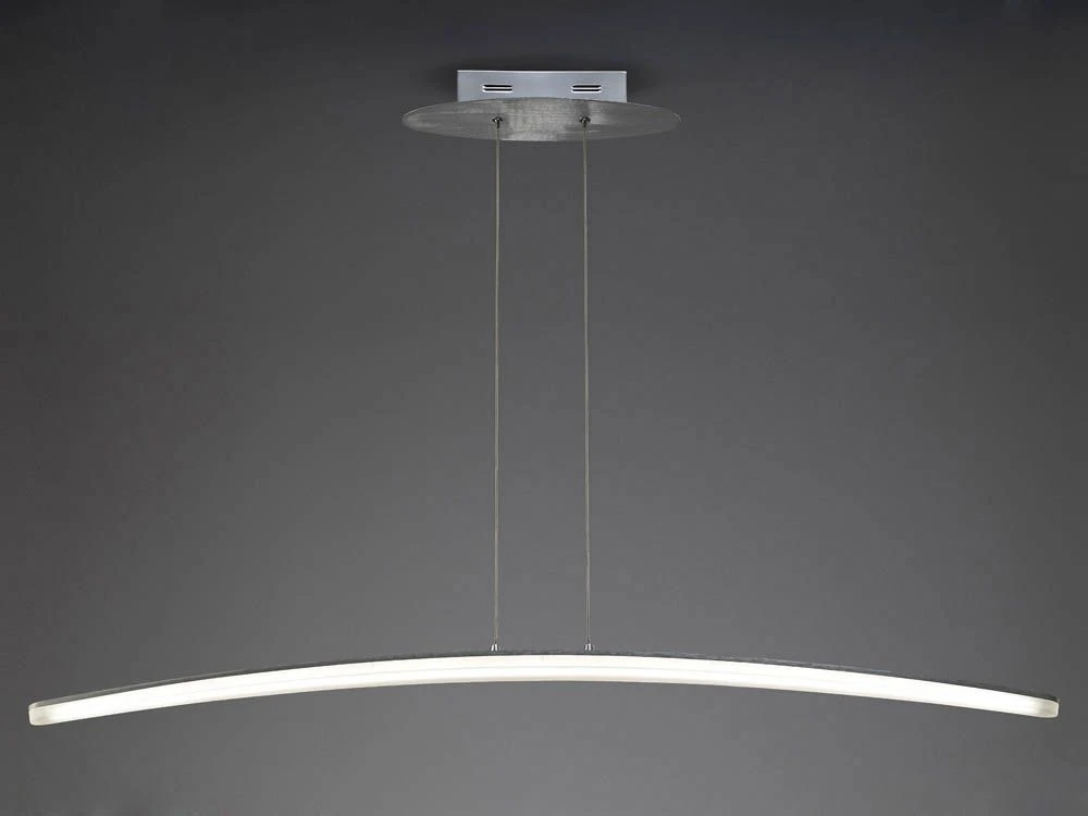Mantra M4080 Hemisferic Pendant 28W LED 110cm Bar 3000K, Satin Aluminium/Frosted Acrylic 1 Mantra M4080 Hemisferic Pendant 28W LED 110cm Bar 3000K, Satin Aluminium/Frosted Acrylic