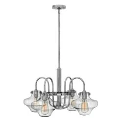 Hinkley HK/CONGRES4/B CM Congress Clear Glass Chandelier Chrome