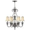 Hinkley HK/PLANT7 PL Plantation 7lt Chandelier Polished Antique Nickel