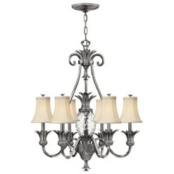 Hinkley HK/PLANT7 PL Plantation 7lt Chandelier Polished Antique Nickel