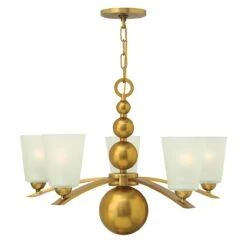 Hinkley HK/ZELDA5 VS Zelda 5lt Chandelier Vintage Brass