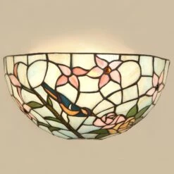Interiors 1900 Hummingbird T034W Tiffany Wall Light