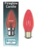 Crompton FIRCAN40BC 40W 240V BC B22d Bayonet Cap Fireglow Red Candle