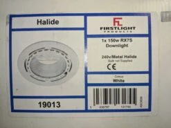 Firstlight 19013 White Downlight Metal Halide 240v 1x 150x RX7S