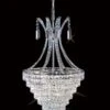 Diyas IL30019 Kenya Polished Chrome / Crystal 8 Light Pendant Light