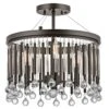 Kichler KL/PIPER/SF Piper Espresso 3 Light Semi Flush Light