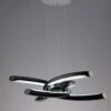 Mantra M3971 Knot Pendant 36W LED 3000K, Gloss Black/White Acrylic/Polished Chrome