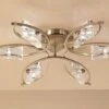 Mantra M0886AB Kromo Ceiling 6 Light G9, Antique Brass