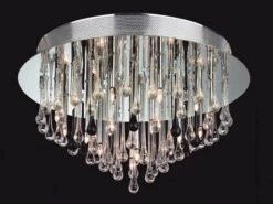 Firstlight 3321CHBK Perla 20 Light Flush Fitting