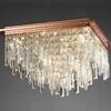 Diyas IL31712 Maddison Rose Gold/Crystal 6 Light G9 Square Ceiling Light